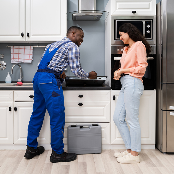 what kind of warranty do you offer on your cooktop repair services in Olin